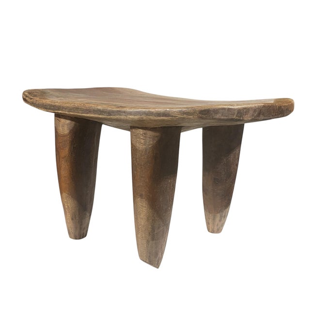 African Lg African Senufo Stool / Table I Coast 14.5" H by 24.5" W For Sale - Image 3 of 9