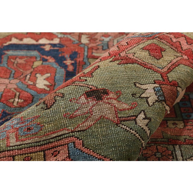 Late 19th Century Persian Serapi Rug, 07'10 X 11'10 For Sale In Dallas - Image 6 of 10
