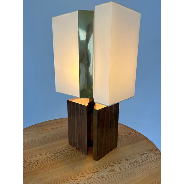 French Asymmetrical Lamp, 1970 For Sale - Image 4 of 9