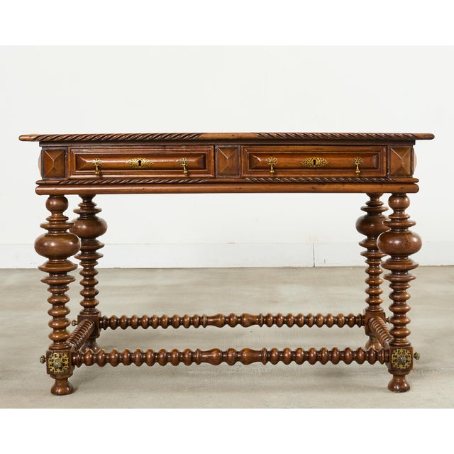 Portuguese Baroque Style Rosewood Library Table or Center Table For Sale - Image 18 of 18