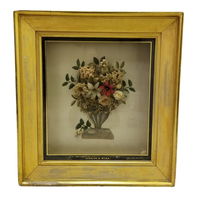 Early 19th Century Early 19th C Memorial Shadow Box For Sale