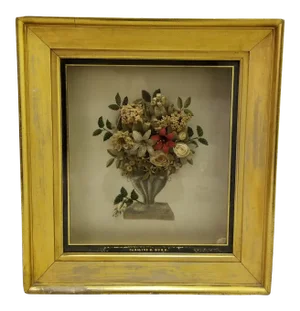 Early 19th Century Early 19th C Memorial Shadow Box