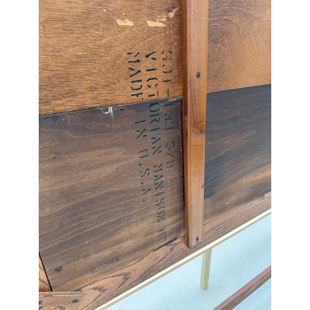 Burnt Umber Lexington Furniture Victorian Sampler Mansion Collection Queen Size Bed For Sale - Image 8 of 12