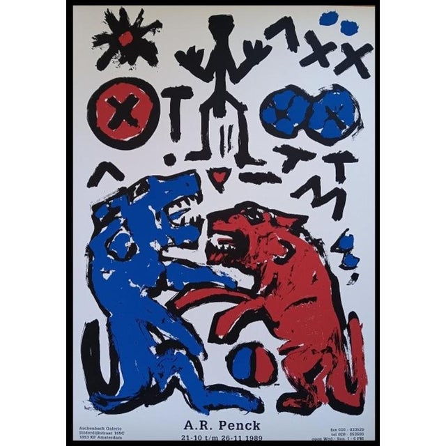 Original Ar Penck Exhibition Poster, Amsterdam, 1989 For Sale - Image 11 of 11