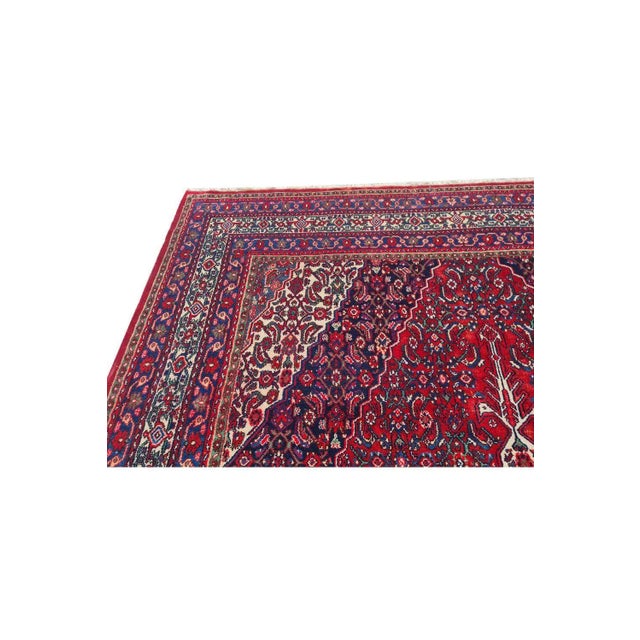 Textile Authentic Hand Knotted Vintage Hamidoun Wool Area Rug 12.0 X 9.0 Ft For Sale - Image 7 of 10