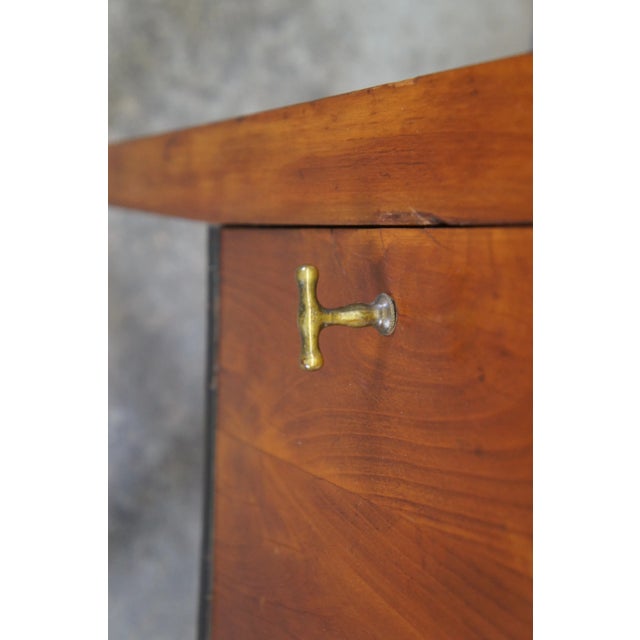 Early 19th Century Antique German Biedermeier Cherry Pillar End Table For Sale - Image 12 of 12