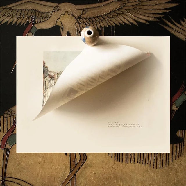 Maurice Utrillo 1950s Maurice Utrillo "Paris, Rue De La Jonquiere", First Edition Lithograph For Sale - Image 4 of 7