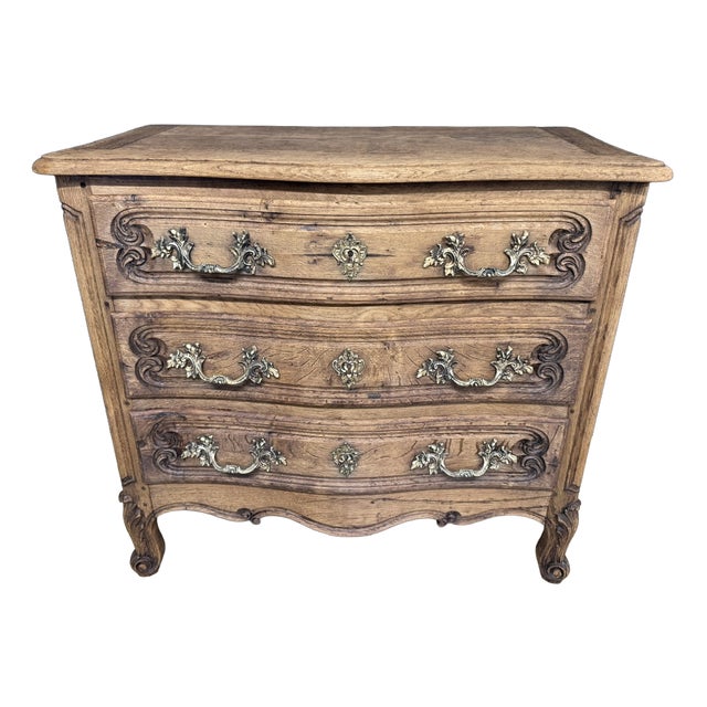French Bleached Oak Chest of Drawers, 1920 For Sale