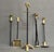 Metal Vintage Brutalist Fireplace Tools in Bronze by David Marshall, 1975, Set of 5 For Sale - Image 7 of 9
