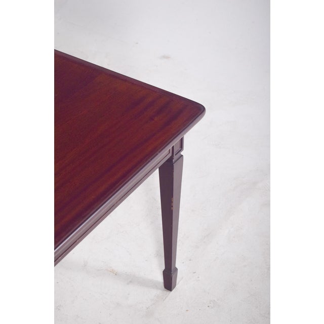 Mid-Century Modern Mid-Century Modern Danish Rectangular Side Table in Dark Wood, 1960s For Sale - Image 3 of 9