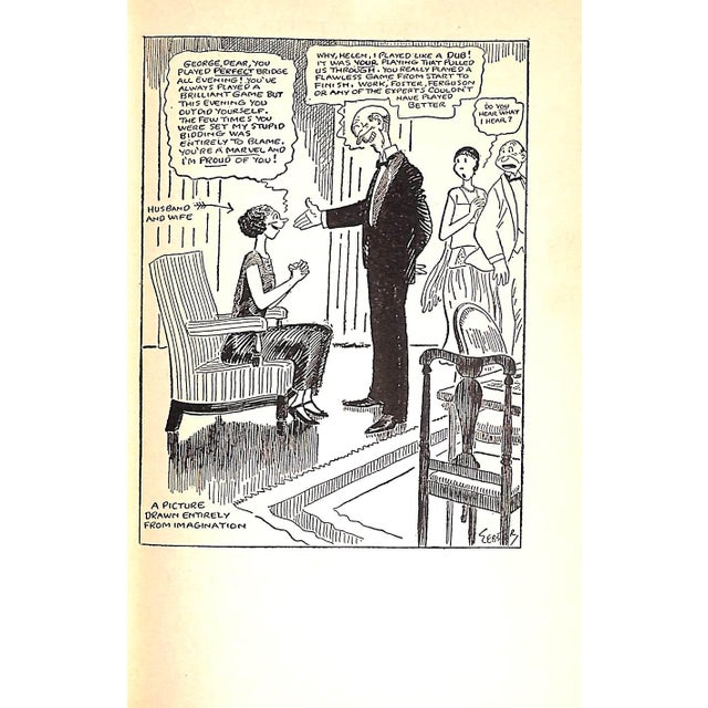 Traditional "Webster's Bridge: Thirty-Six Cartoons" 1924 Webster, h.t. For Sale - Image 3 of 8