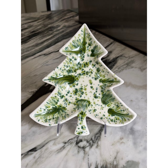 Vintage Studio Art Christmas Tree Motif Nut or Candy Dish For Sale - Image 11 of 14