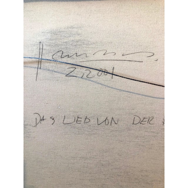 Off-white Neo-Abstract Expressionist Contemporary Oil Painting Mixed Media, 2001 For Sale - Image 8 of 12