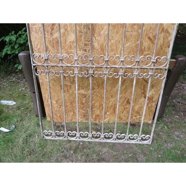 1900 - 1909 Antique Victorian Iron Gate Architectural Element T For Sale - Image 5 of 8