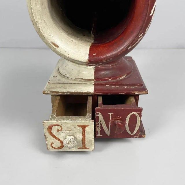 Italian Secret Voting Instrument in White and Red Wood, 1800s For Sale - Image 14 of 18