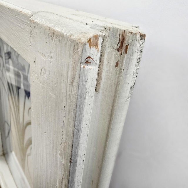 Botanical Prints in Antique Window Frame For Sale - Image 17 of 18