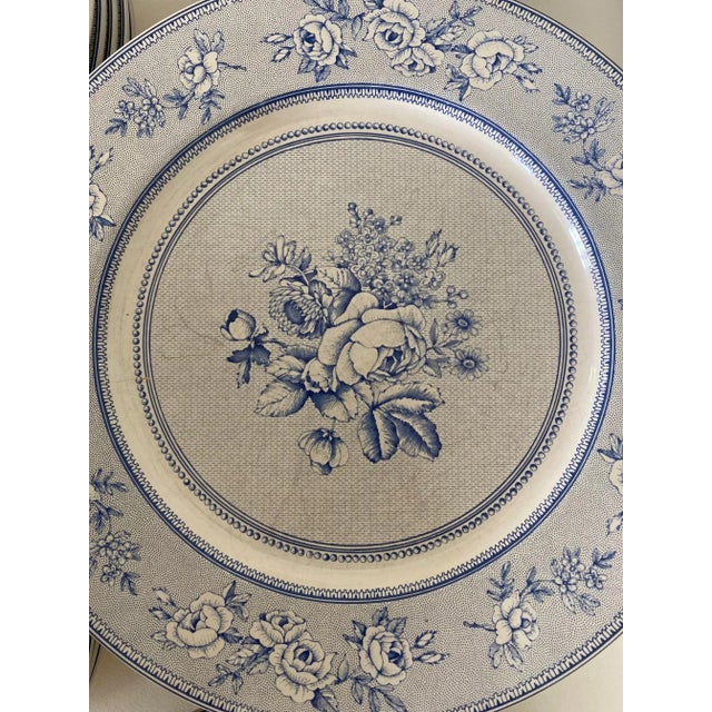 1984 Ralph Lauren Blue and White “English Rose” Ironstone Dishes 46