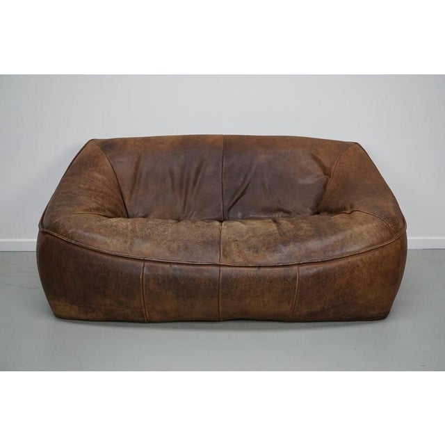 Vintage Dutch Leather Ringo Sofa from Gerard van den Berg, 1970s For Sale - Image 3 of 18