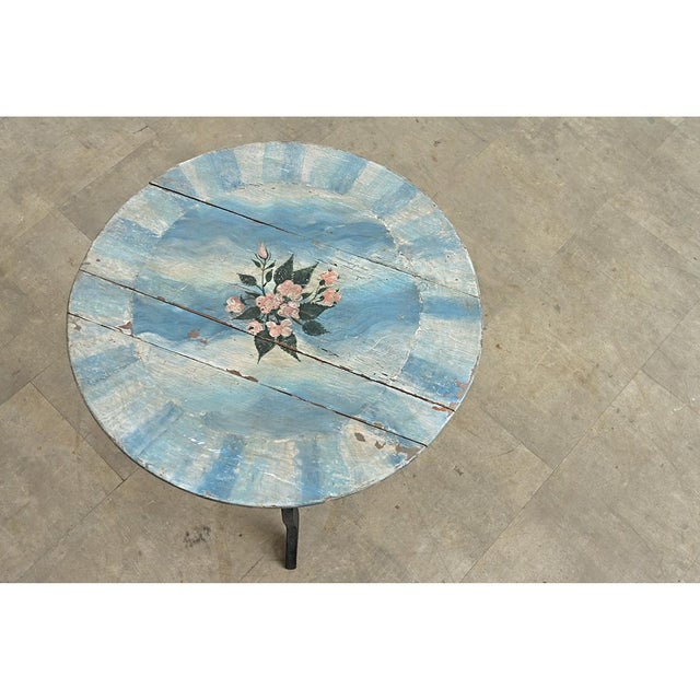 Mid 19th Century Swedish 19th Century Gustavian Painted Side Table For Sale - Image 5 of 7