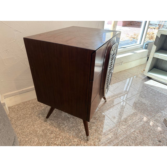 Jonathan Charles Jonathan Charles Sculptural Auto Chest of Drawers End Table For Sale - Image 4 of 6