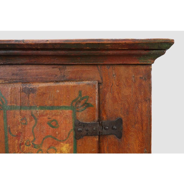 Small Antique 18th Century Oak Cabinet, France For Sale - Image 14 of 15