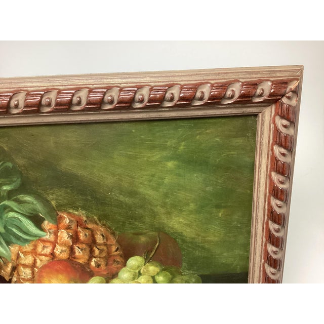 Early 20th Century Antique Fruit Still Life Oil Painting Signed MayO’s Framed For Sale - Image 5 of 8