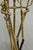 Antique English Federal Brass Urn Finial Fireplace Tool Set With Stand For Sale - Image 11 of 12