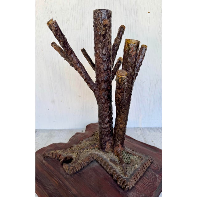 20th C. Mid Century Modern Brutalist Brutal Steel Tree Sculpture Lamp Body For Sale - Image 9 of 11