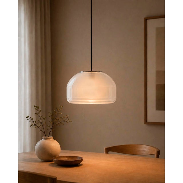 Contemporary Seeded Blown Glass Pendant Light by Artem Zakharchenko-Halytskyi For Sale - Image 3 of 5
