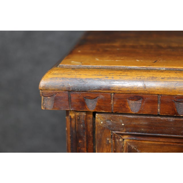 Late 19th Century Late 19th Century Italian Provincial Walnut Four Drawer Chest Nightstand For Sale - Image 5 of 10