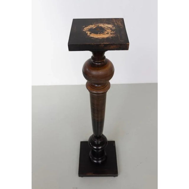 Antique Danish Wooden Pedestal Column, 1910s For Sale - Image 4 of 16