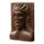 Vintage Expressive Hand-Carved Bust, Circa 1970s For Sale