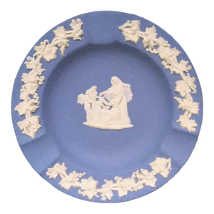 Mid 20th Century Wedgwood Blue Jasperware Ashtray