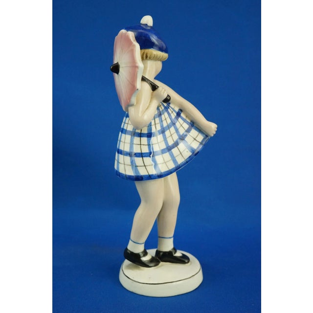 1920s Vintage Art Deco Ceramic Sculpture by Claire Weiss for the Goldscheider Factory, 1920s For Sale - Image 5 of 18