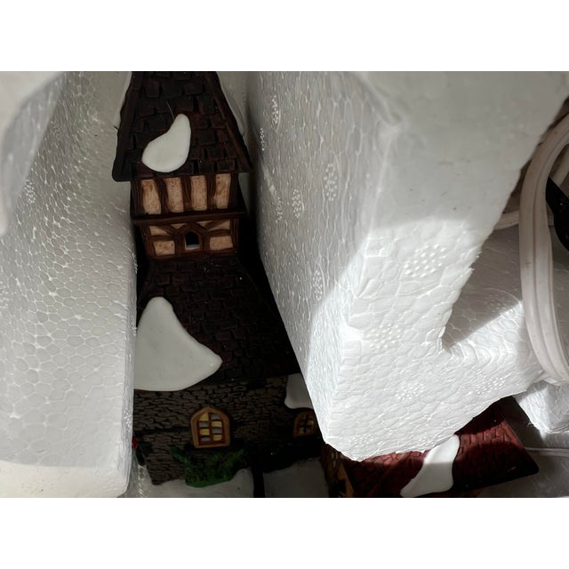 Huge Collection of Vintage Christmas Heritage Village Collection Ceramic Designs. Garfield Christmas Houses Bonus- Set of 10 For Sale - Image 10 of 11