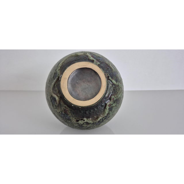 Green Studio Ceramic Vase, Germany, 1960s For Sale - Image 14 of 16