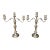 Pair of George III Old Sheffield Plate Three-Light Candelabra, Early 19th Century For Sale