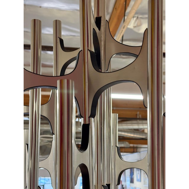 1970s Gaetano Sciolari Chandelier For Sale - Image 9 of 12