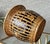Mid 20th Century Mid 20th-Century Finely Handwoven Tortoiseshell & Natural Rattan Cachepot Basket For Sale - Image 5 of 16