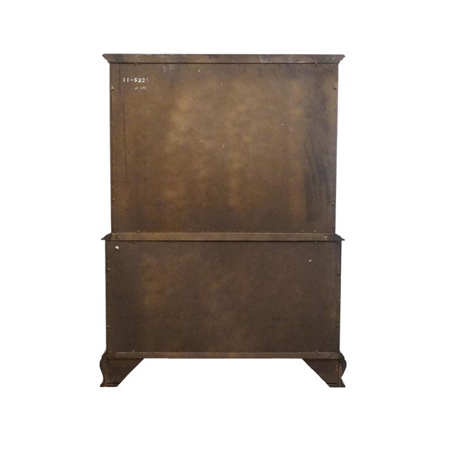 Ethan Allen Georgian Court Collection Solid Cherry Traditional Style 39" Chest on Chest 11-5225 For Sale - Image 10 of 12