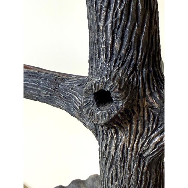 Gold Art Deco German Sculptural Seven-Light Oak Tree Candleholder, 1930s For Sale - Image 8 of 18