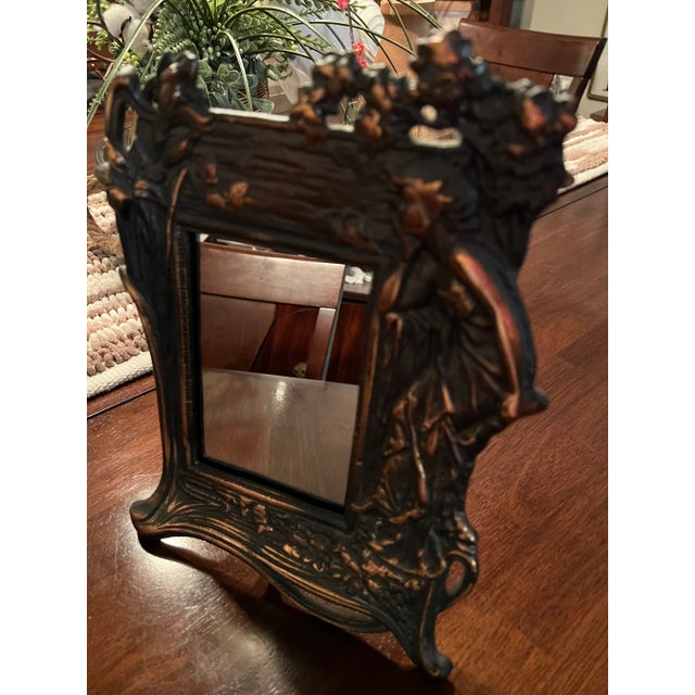 1980s Art Nouveau Table Mirror For Sale In Nashville - Image 6 of 6