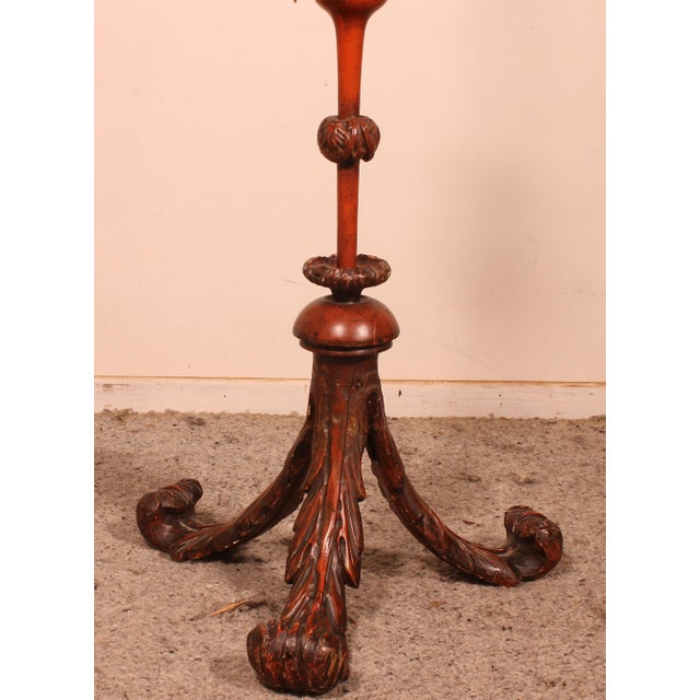 Wood Bird Cage on Stand with Chinoiserie Decor, 19th Century For Sale - Image 7 of 10