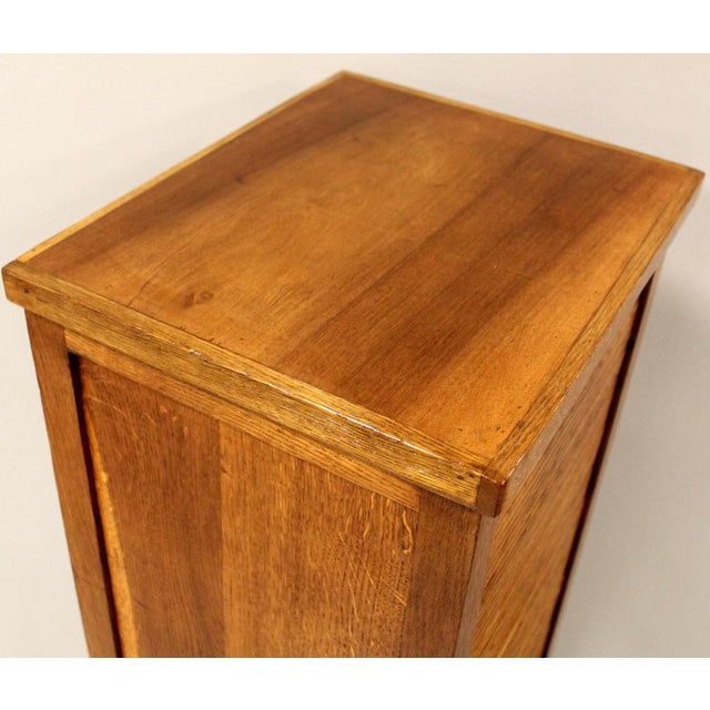Vintage Filing Cabinet in Oak, 1920s For Sale - Image 10 of 16