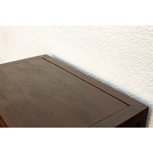 Vintage Red Painted Apothecary Chest For Sale - Image 4 of 13