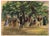 Alexander Hunter, Figures in Princes St Gardens, Edinburgh, 1888, Watercolour For Sale
