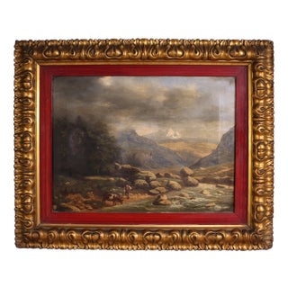 Italian Artist, Landscape, 1846, Oil on Canvas For Sale