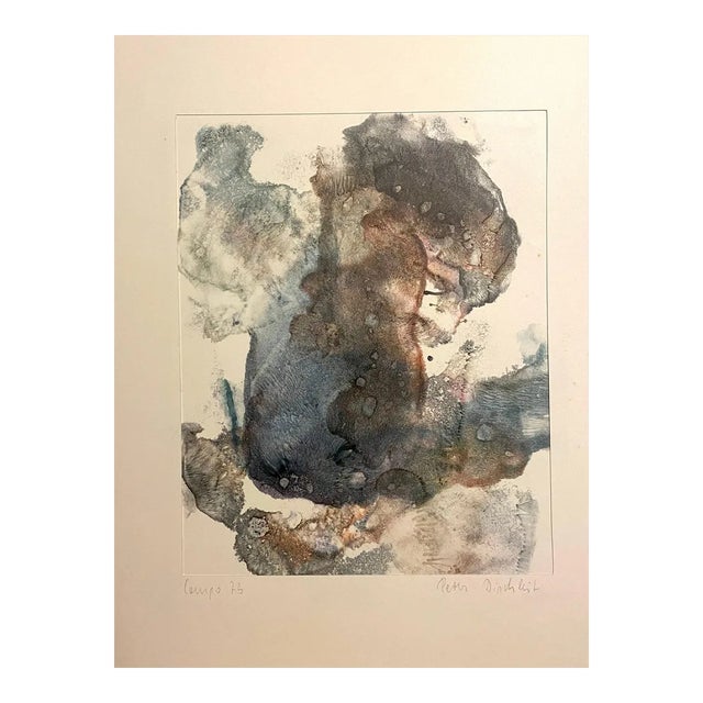 Peter Dischleit - Abstract Composition - Ink and Watercolor on Paper - 1973 For Sale