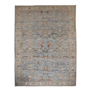 Antique Zabihi Collection Large Blue Persian Malayer Rug