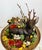 Vintage Hand-Carved Wooden Deer Diorama Folk Art Stag Sculpture in Rustic Bowl Woodland Centerpi For Sale In Chicago - Image 6 of 7